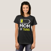 Baby Loading Mom Of Twins Pregnancy Mothers Day  T-shirt (Voorkant volledig)