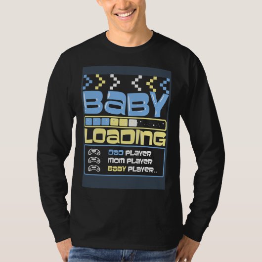 Baby Loading Pregnancy I Baby Loading Gaming Dad G T-shirt (Voorkant)