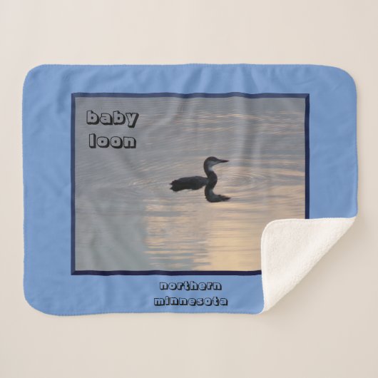 Baby Loon Sherpa Blanket Deken (Voorkant (horizontaal))
