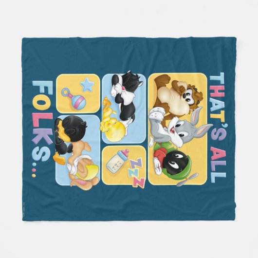 Baby Looney Tunes Characters | Dat zijn alle Folks Fleece Deken (Voorkant (Horizontaal))