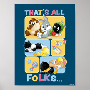 Baby Looney Tunes Characters Dat zijn alle Folks Poster
