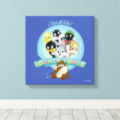 Baby LOONEY TUNES™ Logo | Dat is allemaal mensen Canvas Afdruk (Insitu (Houten vloer))