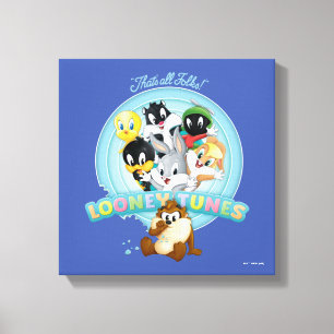 Baby LOONEY TUNES™ Logo   Dat is allemaal mensen Canvas Afdruk