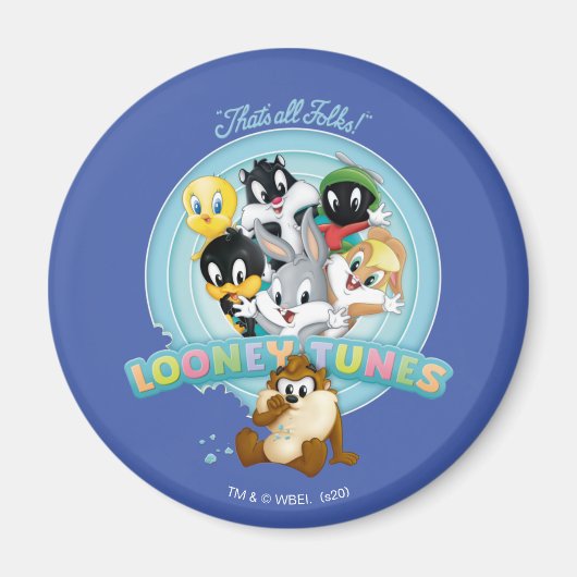 Baby LOONEY TUNES™ Logo | Dat is allemaal mensen Magneet (Voorkant)