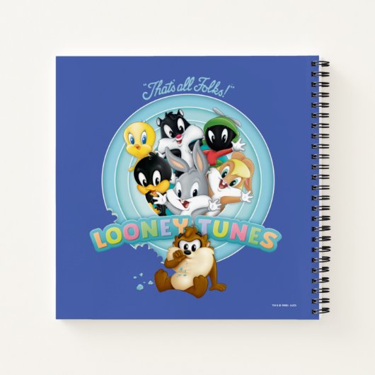 Baby LOONEY TUNES™ Logo | Dat is allemaal mensen Notitieboek (Achterkant)