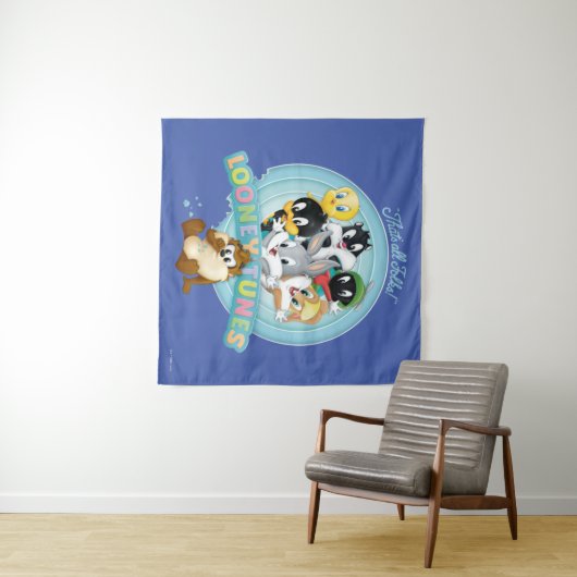 Baby LOONEY TUNES™ Logo | Dat is allemaal mensen Wandkleed (In Situ (horizontaal))