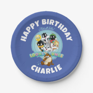 Baby LOONEY TUNES™ Logo Dat is alles mensen Papieren Bordje