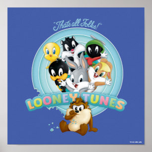Baby Looney Tunes Logo Dat zijn alle Folks. Poster