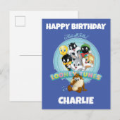 Baby LOONEY TUNES™ Logo | That's All Folks Briefkaart (Voorkant / Achterkant)