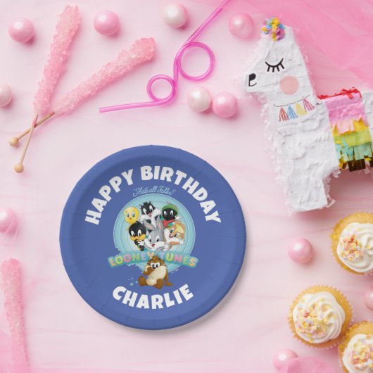 Baby LOONEY TUNES™ Logo | That's All Folks Papieren Bordje (Feest)