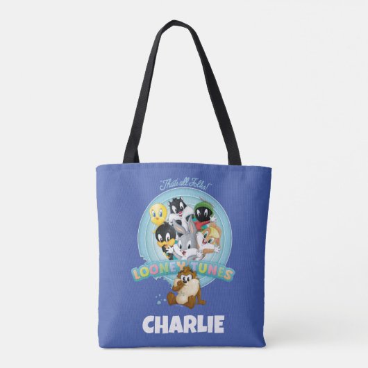 Baby LOONEY TUNES™ Logo | That's All Folks Tote Bag (Achterkant)
