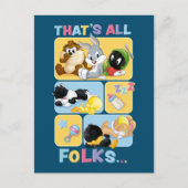 Baby LOONEY TUNES™-tekens | Dat is allemaal mensen Uitnodiging Briefkaart (Voorkant)