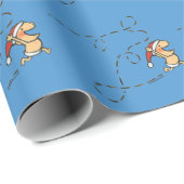 Baby loopt op kerstochtend cadeaupapier (Rol Hoek)