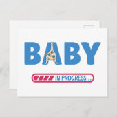 Baby lopend visitekaartje briefkaart (Voorkant / Achterkant)
