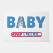 Baby lopend visitekaartje deurmat (Voorkant)