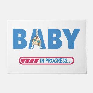 Baby lopend visitekaartje deurmat