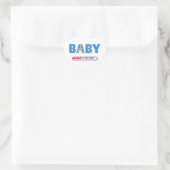 Baby lopend visitekaartje hart sticker (Tas)
