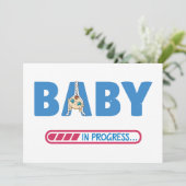 Baby lopend visitekaartje kaart (Staand voorkant)