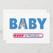 Baby lopend visitekaartje kaart (Voorkant / Achterkant)