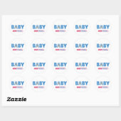 Baby lopend visitekaartje ronde sticker (Vel)