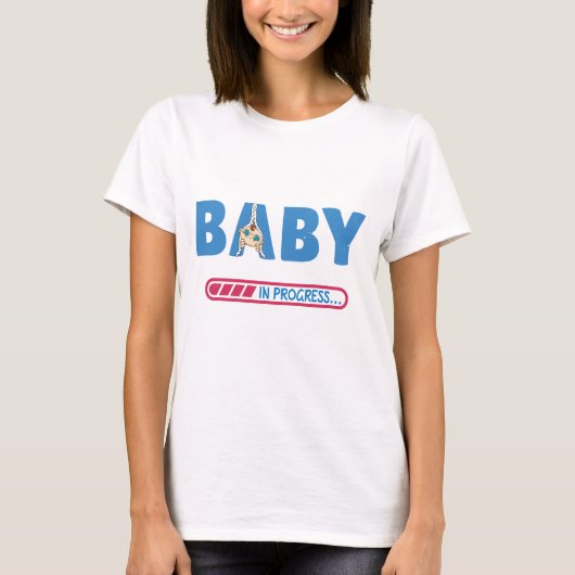 Baby lopend visitekaartje t-shirt (Voorkant)