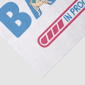 Baby lopend visitekaartje tissuepapier (Detail)