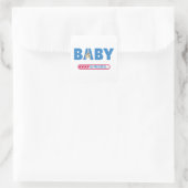 Baby lopend visitekaartje vierkante sticker (Tas)