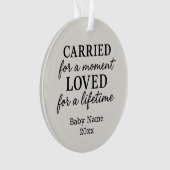 Baby Loss Memorial Eenvoudig Ornament (voorkant)