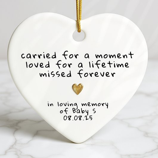Baby Loss Miskraam Sympathy Memorial Keramisch Ornament