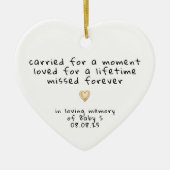 Baby Loss Miskraam Sympathy Memorial Keramisch Ornament (Voorkant)