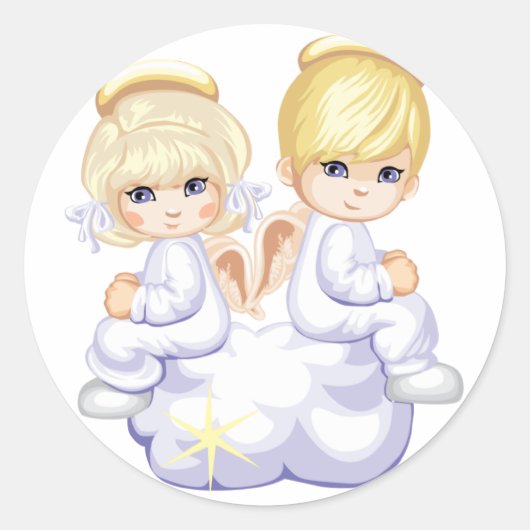 Baby Love Angels Sticker (Voorkant)
