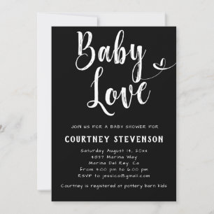 Baby Love Baby shower Invitation Kaart