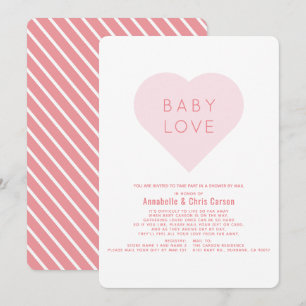 Baby Love   Baby shower Valentijnsdag per post Kaart