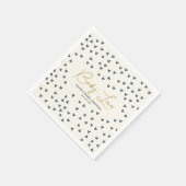 Baby Love Blue Hearts Blue Baby shower Servet (Hoek)