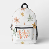 Baby love boho bedrukte rugzak (Voorkant)