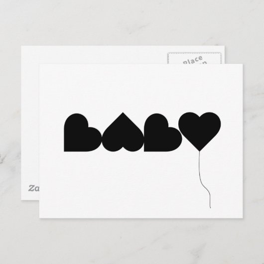 Baby Love Briefkaart (Voorkant / Achterkant)