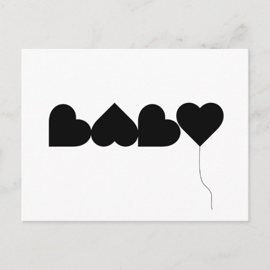 Baby Love Briefkaart (Voorkant)