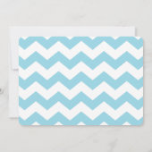 Baby Love Chalkboard Boy Chevron Shower Invitation Kaart (Achterkant)