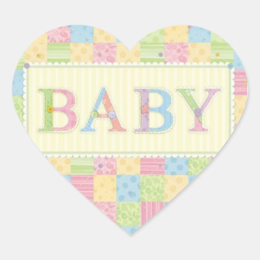 BABY LOVE COLLECTIE HART STICKER (Voorkant)