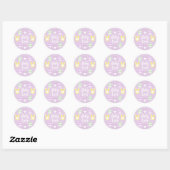 Baby Love Easter Baby shower Ronde Sticker (Vel)