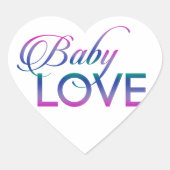 Baby Love Hart Sticker (Voorkant)