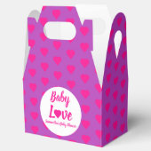 Baby Love Heart Baby shower Bedankdoosjes (Geopend)