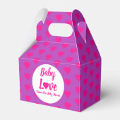 Baby Love Heart Baby shower Bedankdoosjes (Voorkant Zijde)