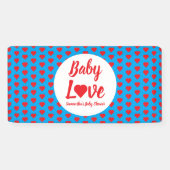 Baby Love Heart Baby shower Spandoek (Horizontaal)