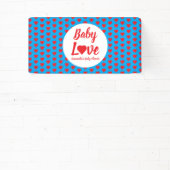 Baby Love Heart Baby shower Spandoek (Insitu)