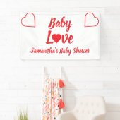 Baby Love Heart Baby shower Spandoek (Insitu)