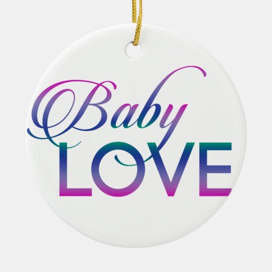 Baby Love Keramisch Ornament (Voorkant)
