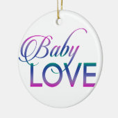 Baby Love Keramisch Ornament (Links)
