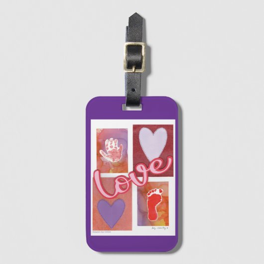 Baby Love - Kinder kunst voor CHOC Bagagelabel (Voorkant (verticaal))