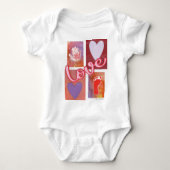 Baby Love - Kinder kunst voor CHOC Romper (Voorkant)
